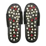 Foot Massage Unisex Sandals/Slippers - Black - Image 2