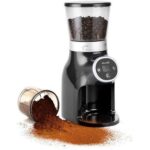 Saachi Electric Burr Coffee Grinder with Adjustable Settings