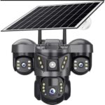 V380 4 Lenses Ultra HD 4G Solar Powered Smart Camera