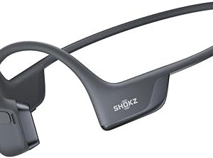 Shokz OpenRun Pro 2 open-ear bone-conduction headphones in grey — Electromart Uganda