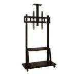Heavy Duty Mobile TV Stand Trolley Conference Mount (32”–100”) – Black