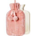 2L Plush Hot Water Bottles with Cover – Multicolor