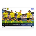 CHiQ 65" Android Google Smart Digital UHD Slim TV – Black