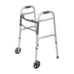 Walking AID With Two Wheels - Gray/Silver/Black