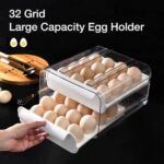 Plastic And Acrylic 32 Grid Eggs Storage Rack - Image 2