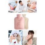 2L Plush Hot Water Bottles with Cover – Multicolor - Image 2