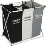 3-Section Foldable Laundry Basket – Organize Your Laundry with Ease