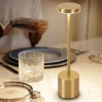 Rechargeable Touch Control LED Table Lamp – Gold