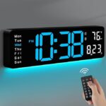Digital Wall Clock – Large Display