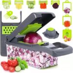 15-in-1 Vegetable Chopper – Multifunctional Mandoline Slicer with Container