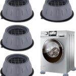 Anti-Vibration Pads for Washing Machine – 4PCS Rubber Feet (Grey)
