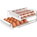 Plastic And Acrylic 32 Grid Eggs Storage Rack