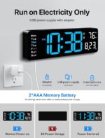 Digital Wall Clock – Large Display - Image 2