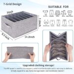 2PCS Wardrobe Clothes Organizer – 7 Grid Storage Boxes