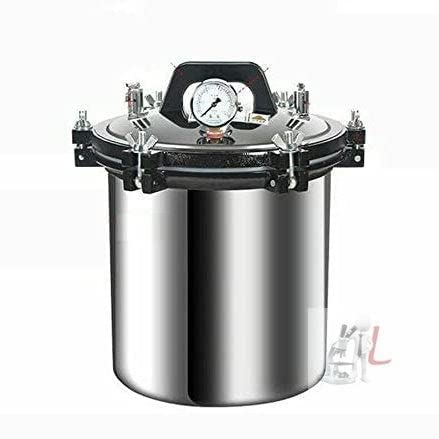 Portable stainless steel pressure steam steriliser autoclave with pressure gauge — Electromart Uganda