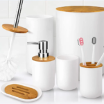 6-Piece Bathroom Accessory Set – Complete Modern Bathroom Organizer