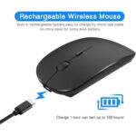 Bluetooth Wireless Slim Silent Clock Mouse – Long Lasting Battery
