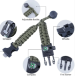 Elite Adventure Ready Survival Bracelet – 5-in-1 Outdoor Emergency Gear - Image 2