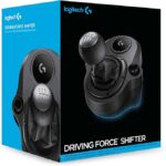 Logitech Driving Force Shifter – Realistic 6-Speed Manual Gear Shifter for Racing Wheels
