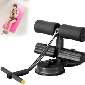 Padded sit-up assist bar with a suction base and resistance cords for ab training — Electromart Uganda