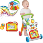 Baby Sit-to-Stand Learning Music Walker Trolley – Toddler Learning Push Toy (9 Months+)