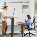 Adjustable Standing Desk (100 × 60cm) – Smart Height Adjustable Desk with 4 Memory Panel