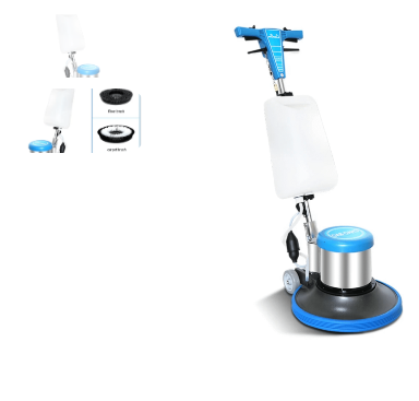 Runner single-disc floor scrubbing and polishing machine in blue and white — Electromart Uganda