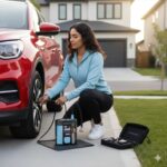 Powerology 3in1 Jump Starter, Air Inflator and Emergency SOS Light
